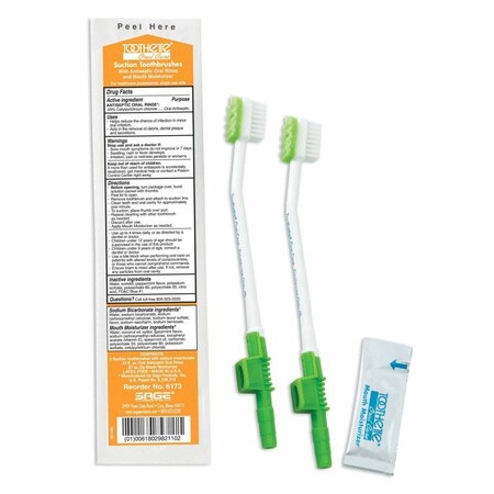 Toothette Suction Toothbrush Kit NonSterile 6173